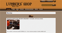 Desktop Screenshot of lumbers.cz