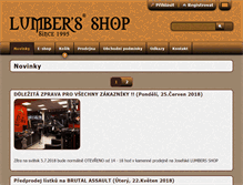 Tablet Screenshot of lumbers.cz